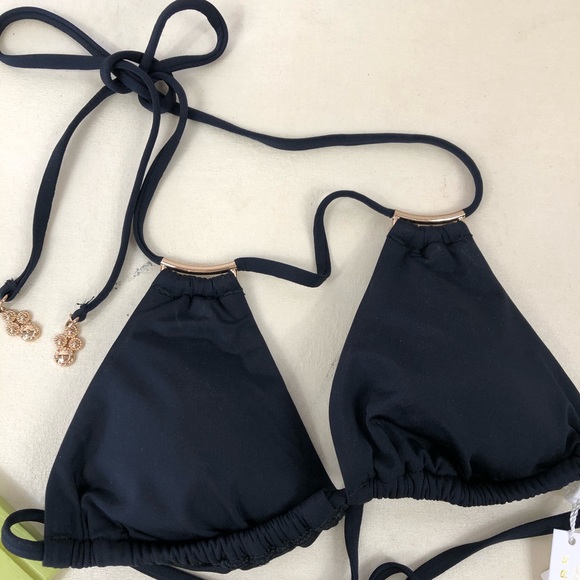 Trina Turk Swim Triumph Triangle Top - Black